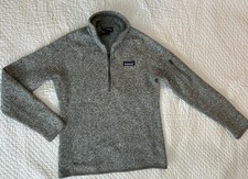 Patagonia Quarter Zip Long Sleeve Women  s Small Pullover Fleece Sweater Grey