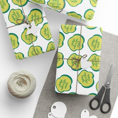 Fresh Pickle Chips Decorative Eco-Friendly Gift Wrapping Paper