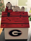 Birdhouse Snoopy Woodstock Dog House Wood Handmade NEW GA BULLDOGS Sport Gift — photo 2