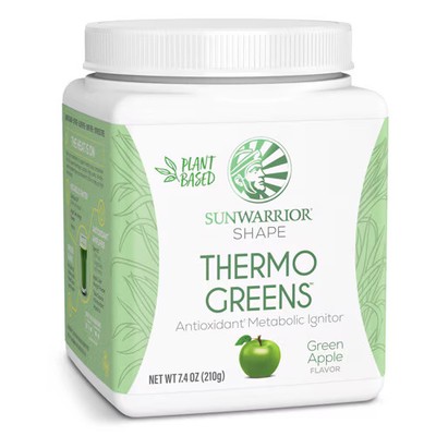 2 X Sunwarrior Shape Thermo Greens Green Apple -- 30 Servings