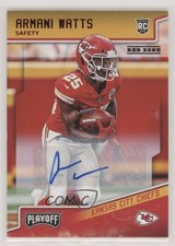 2018 Panini Playoff Rookies Red Zone Auto Armani Watts #274 Auto 4f5