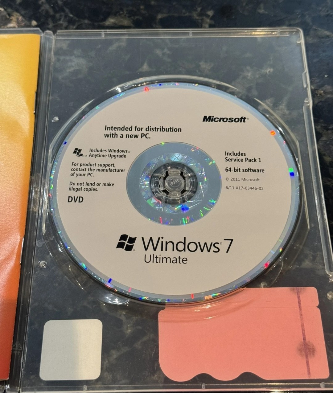 *****Microsoft Windows 7 Ultimate 64 bit  DVD. Rare DVD 📀 Software Disc*****