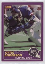 1989 Score Supplemental Ottis Anderson #348S 0f3j