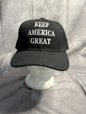 Keep America Great Embroidered Hat Black Adjustable Baseball Cap