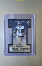 2003 Playoff Prestige - Inside the Numbers Marshall Faulk #IN-12 /2002
