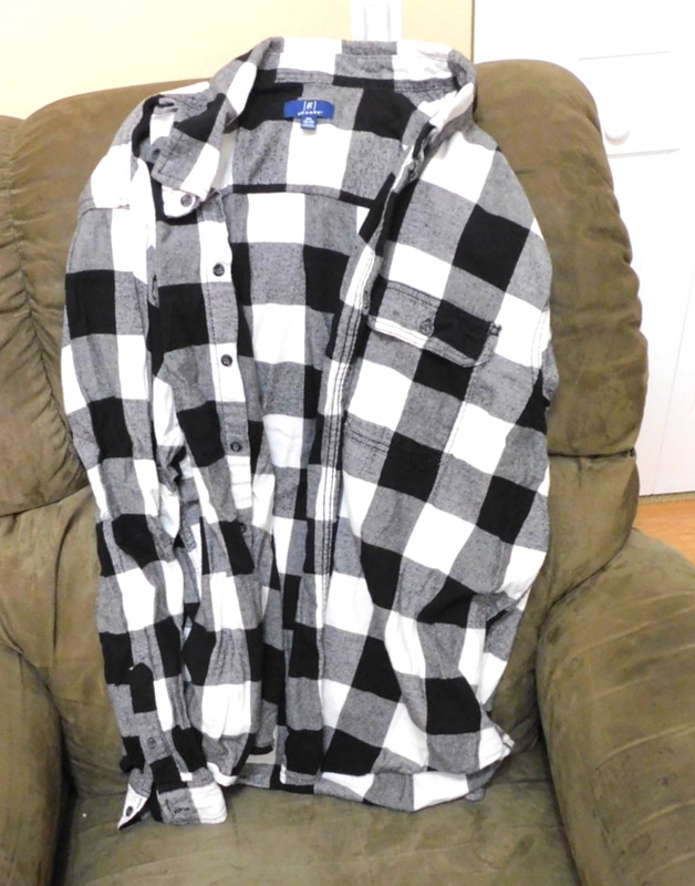 George plaid flannel shirt = XXL (50/52(