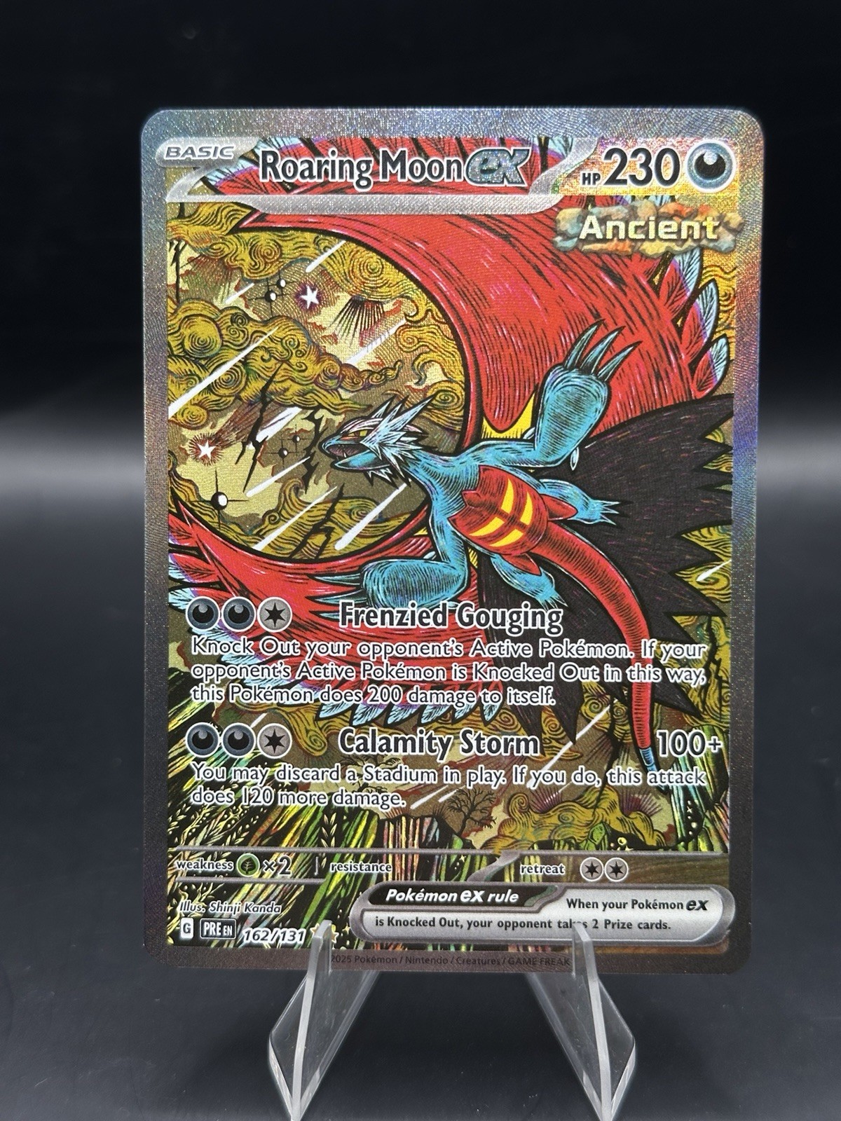 Roaring Moon ex 162/131 Sv: Prismatic Evolutions Special Illustration Rare Card