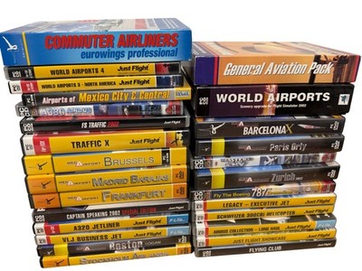 PC Flight Simulator Add-Ons 27 Disc Bundle Just Flight Mega Airport