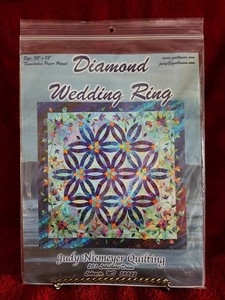 Judy NIemeyer "Diamond Wedding Ring" Paper Pieced/Appliqued Wall Quilt Pattern