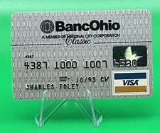 Bank Ohio vintage Visa Debit charge Exp 93