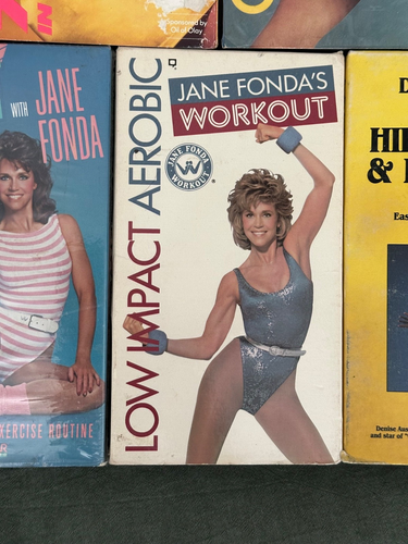 5 Vintage VHS Lot 80s Workout Tapes Jane Fonda DENISE AUSTIN COSMOPOLITAN - Picture 5 of 20