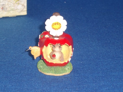 Figura Fitz Floyd Teeny Tiny Tale Get Your Candy Apple Here decoración del hogar #80/3 - Imagen 2 de 8
