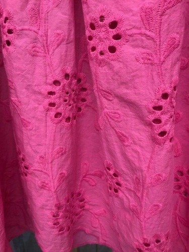 NEW BILLI COTTON BOHO BLOUSE TOP TUNIC WITH CUT OUT EMBROIDERY SIZE UK 8 - 12 - Picture 13 of 14