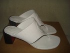 100% AUTH NEW WOMEN LOUBOUTIN TONGAMULE WHITE CROC THONG SANDALS EU 38/US 8 — photo 10