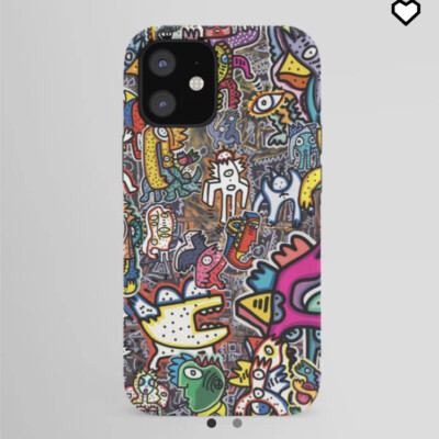 Stickers Attack Street Art Graffiti Society 6 iPhone 12 Tough Case | eBay