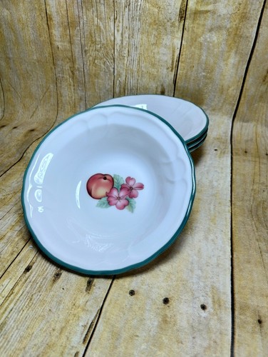 Vtg Noritake Epoch Market Day Fruit Korea Set Of 4 Cereal Bowls - Picture 2 of 4