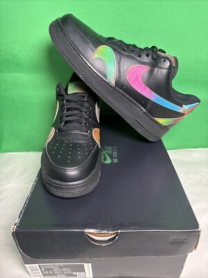 SZ-9 Nike Air Force '07 LV8 Sample Shoes Black Multi-Color