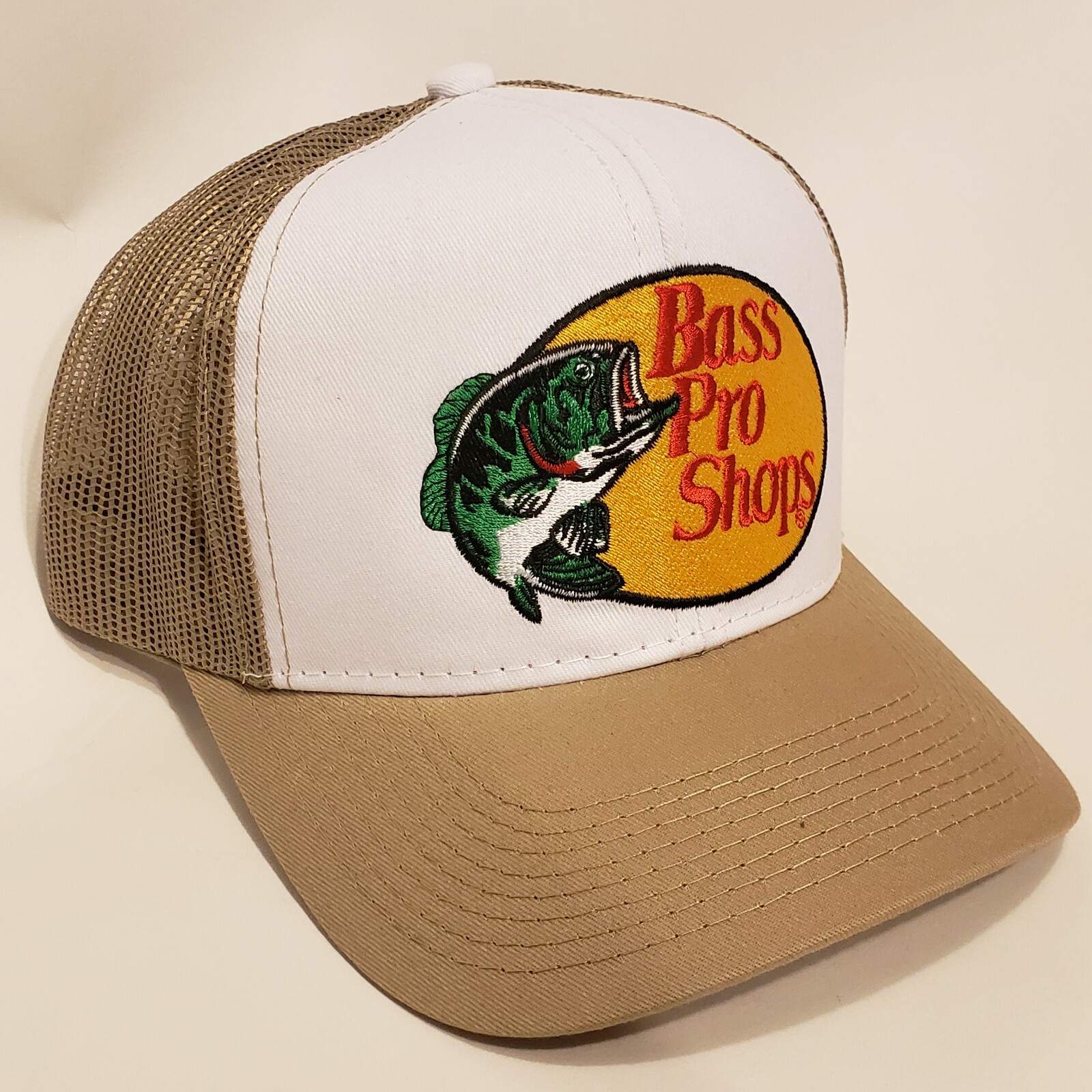 Bass Pro Shops Hat Embroidered Fishing Baseball Trucker Mesh Cap