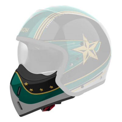 Airoh J 110 Command Helmet Chin Rest Mint Green Polished