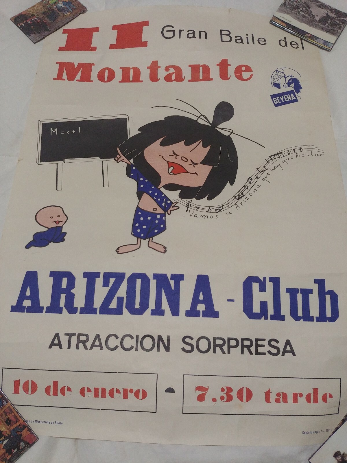 CARTEL BILBAO 1965: ARIZONA CLUB. II BAILE DEL MONTANTE