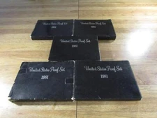 Lot of 5 1981 Proof Sets