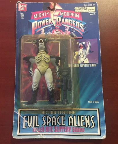 Vintage Power Rangers Evil Space Aliens Killer Bite Slippery Shark 1994 Figure