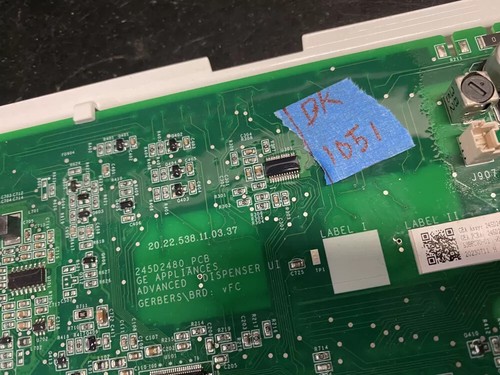 GE 245D2480G003 Refrigerator Auto Fill Dispenser Board AZ8821 | BK1051 - Picture 4 of 4