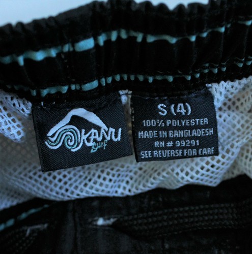Kanu Surf Boys Small/4 UPF 50+ Beach Swim Trunks Board Shorts Echo Aqua Swimsuit - Picture 4 of 6
