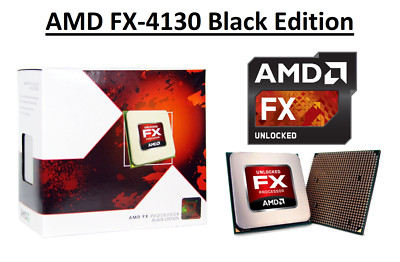 AMD FX-4130 Black Edition Quad Core Prozessor 3,8-3,9 GHz, Sockel AM3+, 125W CPU