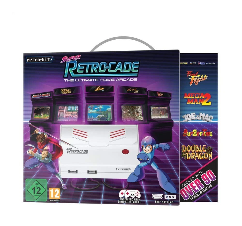 SUPER RETRO CADE HOME ARCADE PLUG AND PLAY GAMES CONSOLE OVER 90 GAMES