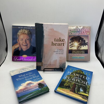 5 Book Devotional Set: Full Title List And Authors In Description. Take Heart