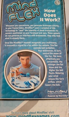 MINDFLEX Telekinesis Game ''Think it, Move it, BELIEVE IT'' by Mattel  open box