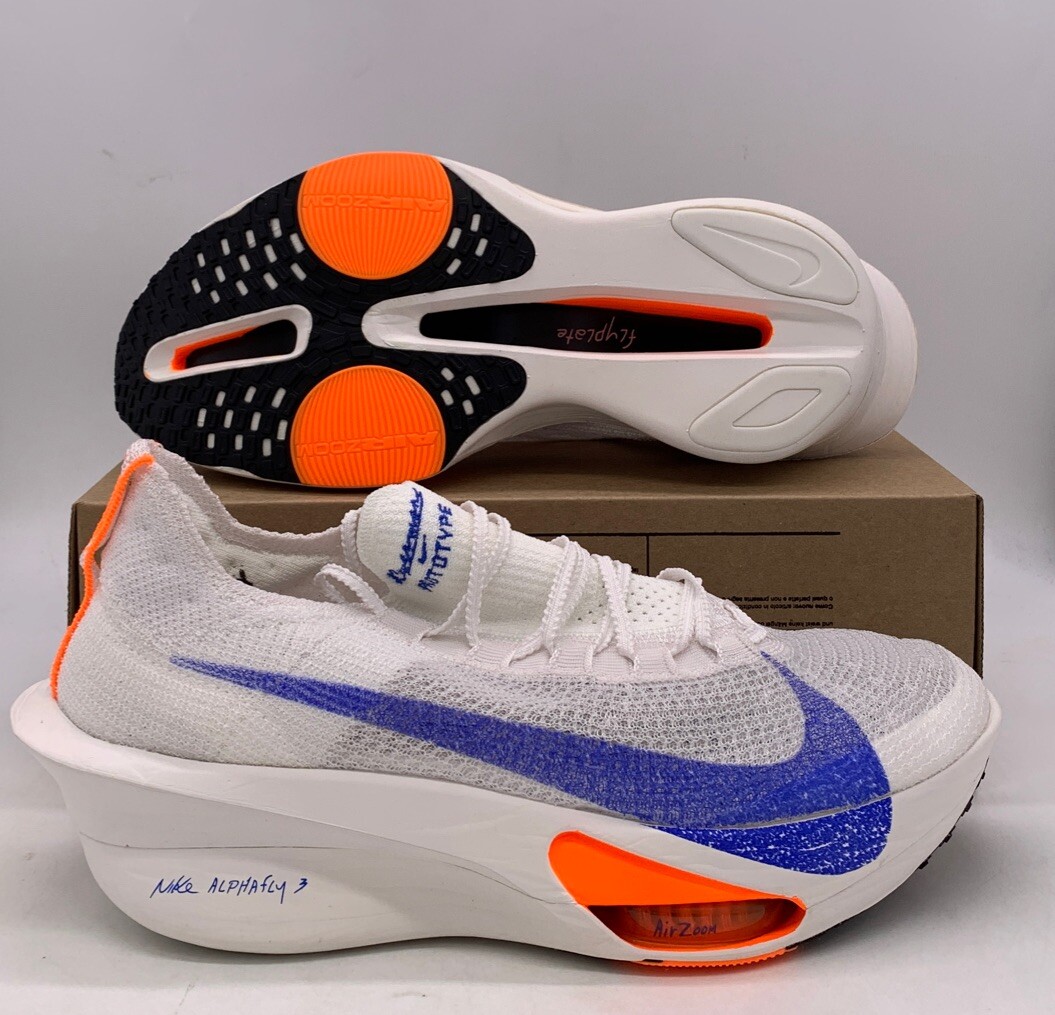 Nike Air Zoom Alphafly Next% 3 FP White Blue Orange HF7357 Nike Air Zoom Alphafly Next% 3 FP White Blue Orange HF7357