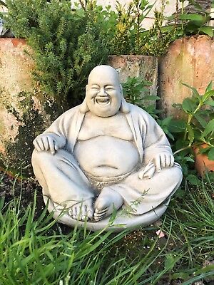 Fat Buddha Laughing Travelling Stone, Stone Garden Buddha Ukraine