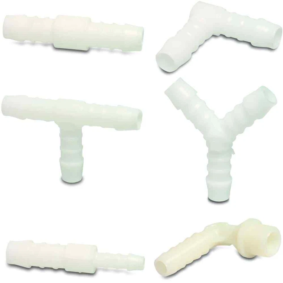 KLASEBO® Schlauchverbinder POM Kunststoff Schlauchstutzen Tülle T-Stück Winkel Y Reduzier