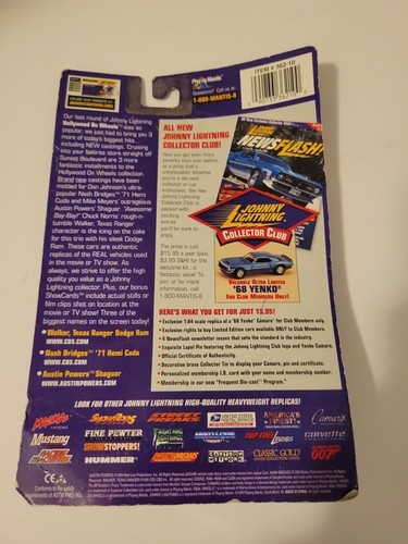 Vintage 1999 Johnny Lightning Austin Powers Shaguar Die Cast Metal Car/showcard. - Picture 2 of 2