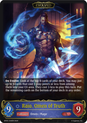 Shadowverse Evolve Raio, Omen of Truth (Evolved)