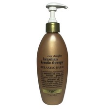 OGX Ever Straight Brazilian Keratin Therapy Relaxing Balm, 6 fl oz, NEW
