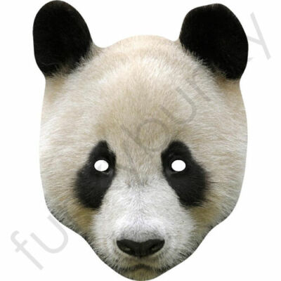 Panda Bär lustige Promi Karte Gesichtsmaske - fertig zu tragen - Kostüm