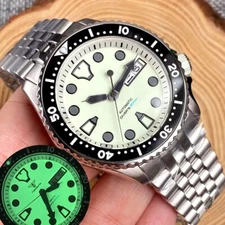 41mm Tandorio Watch For Men Full Luminous NH36A Automatic Watch 120 Click 20Bar