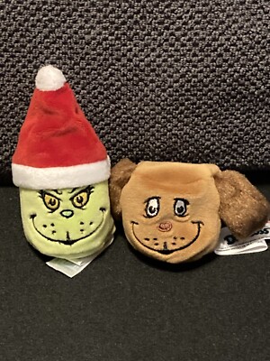 2021 Aurora Dr. Seuss - Grinch & Max 2'' ''Bean Bag'' Plushes