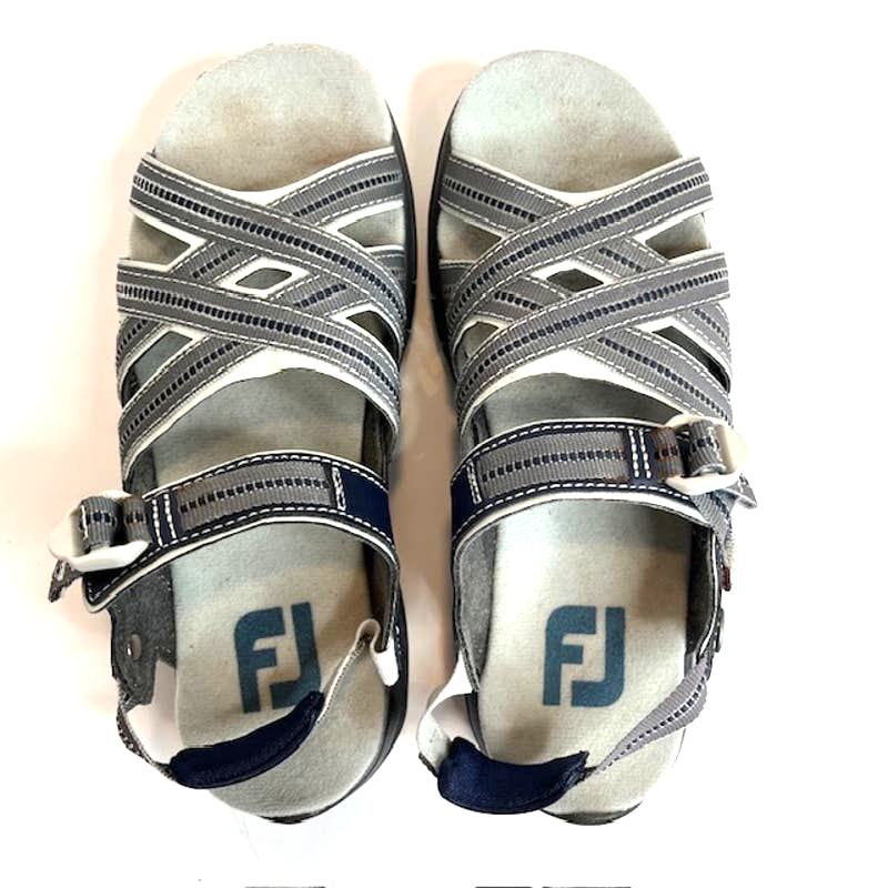 FootJoy Women's Golf Sandals Grey/Blue Size 5M
