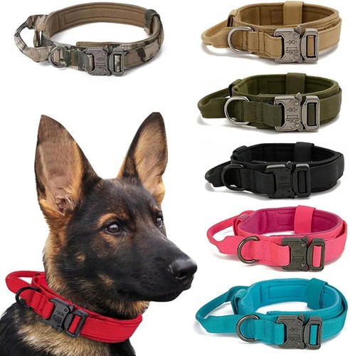 LXYUTY Premium Nylon Dog Collar for Dogs Size M MEDIUM LARGE DARK GREEN - Picture 3 of 6
