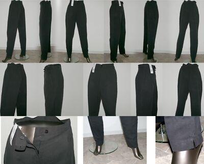 Lacoste Classic HF 1321 031 Seide Palazzo Hose Luftig Komfort Pant 42 44 Schwarz