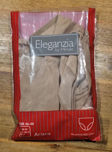SEXY: ELEGANZA by MIRIALE slip vita ARIANA, taglia 46-48, beige sabbia, NUOVO & IMBALLO ORIGINALE - Foto 5 di 5