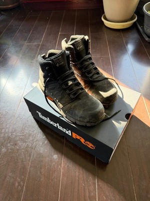 Timberland Pro Radius Mid Composite Safety Toe Anti-Fatigue Boots Men's 10.5 Bla