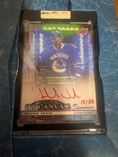 2025-2026 Upper Deck Clear Cut UDCanvas Signatures Henrik Sedin Red Ink Auto /33