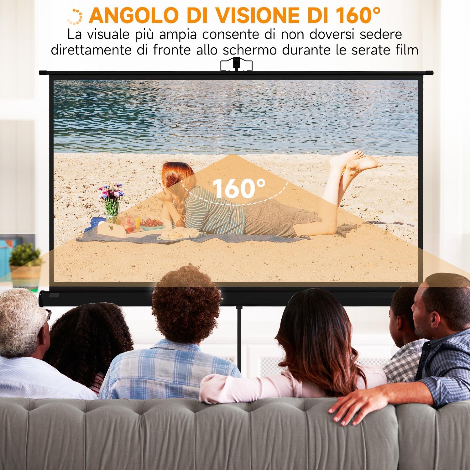 Schermo Proiettore 84" DecHome per Ufficio e Conferenze 16:9 - 4