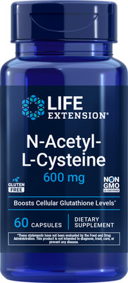 Life Extension N-ACETYL CYSTEINE (NAC) 600 MG 60 Veg Caps