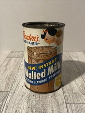 Vtg 1956 Bordens Chocolate Flavor Malted Milk...